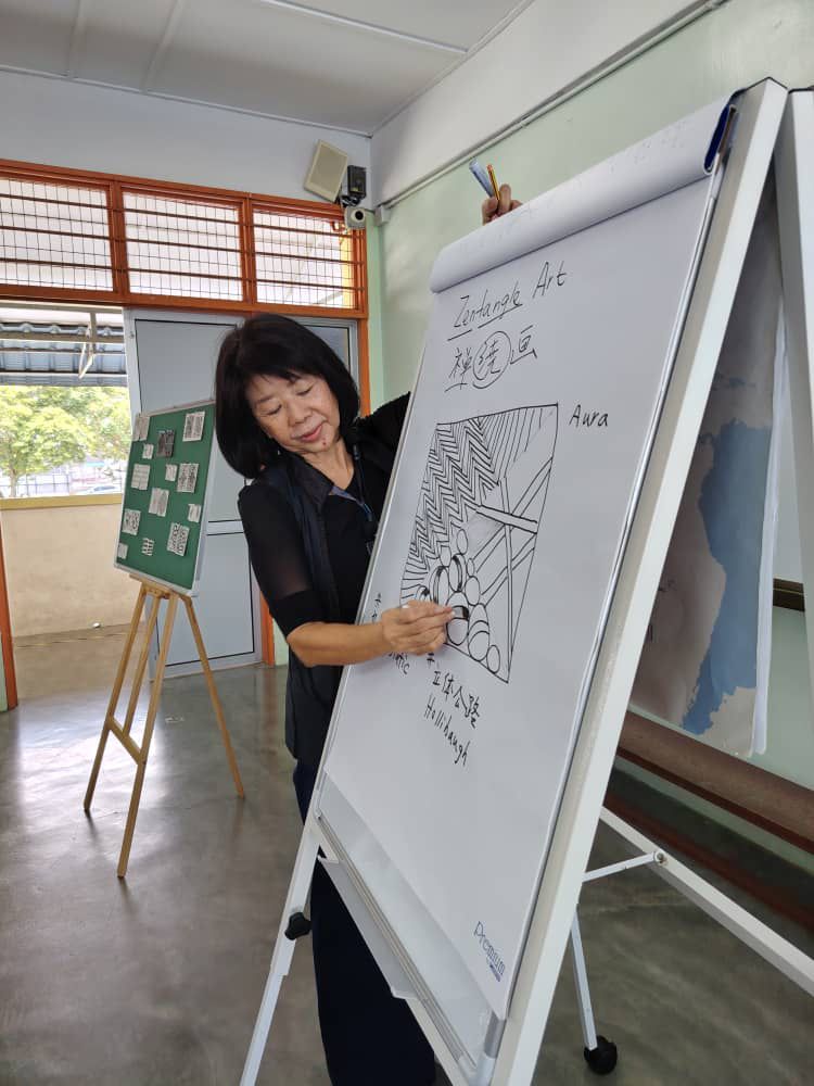 禅绕画课程现场教学